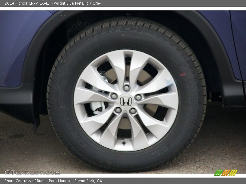 Twilight Blue Metallic / Gray 2014 Honda CR-V EX-L