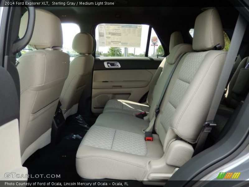 Sterling Gray / Medium Light Stone 2014 Ford Explorer XLT