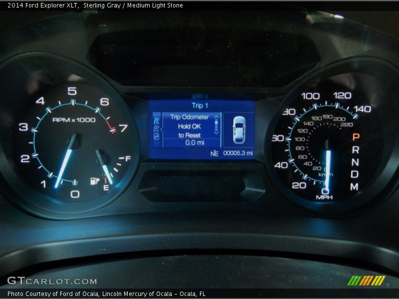 Sterling Gray / Medium Light Stone 2014 Ford Explorer XLT