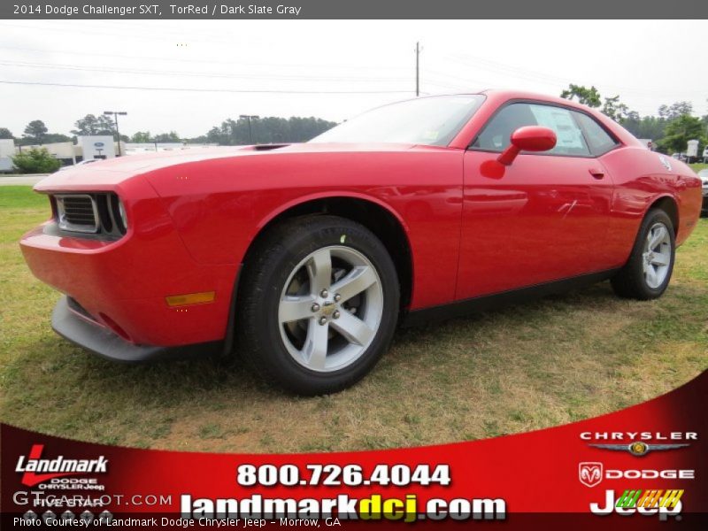 TorRed / Dark Slate Gray 2014 Dodge Challenger SXT