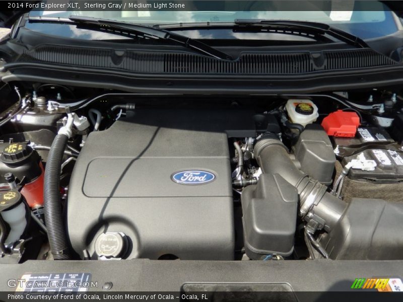 Sterling Gray / Medium Light Stone 2014 Ford Explorer XLT