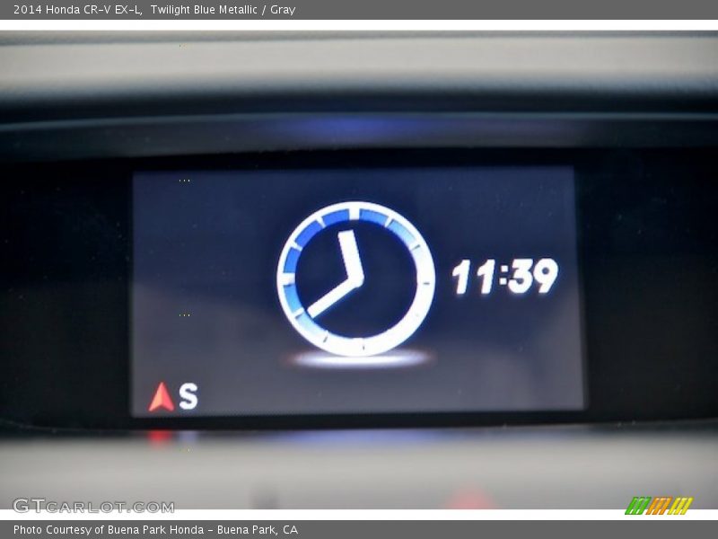 Twilight Blue Metallic / Gray 2014 Honda CR-V EX-L