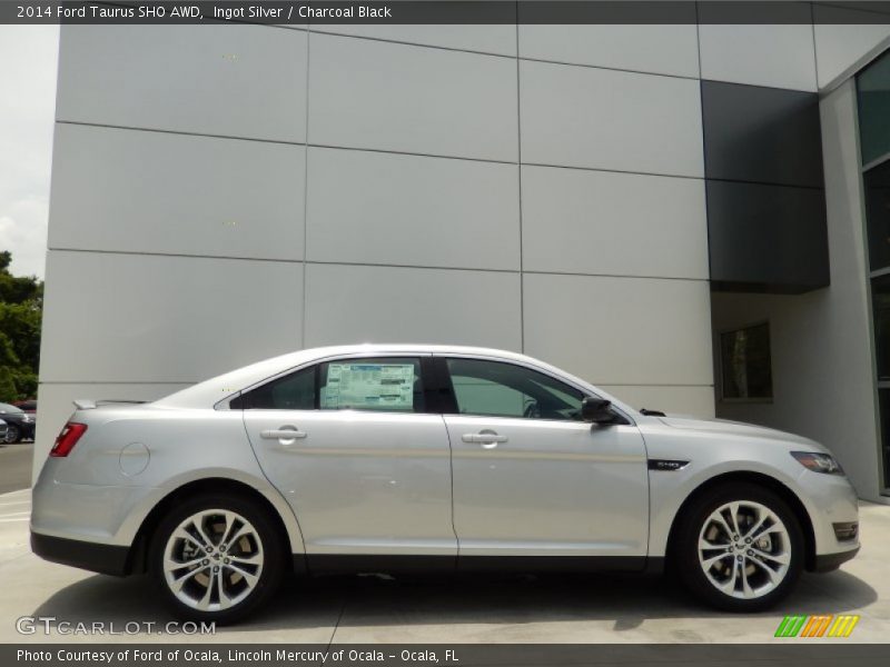 Ingot Silver / Charcoal Black 2014 Ford Taurus SHO AWD