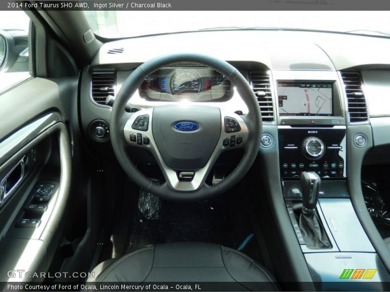 Ingot Silver / Charcoal Black 2014 Ford Taurus SHO AWD