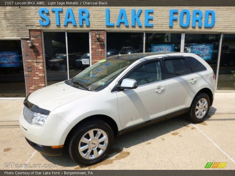Light Sage Metallic / Charcoal Black 2007 Lincoln MKX AWD