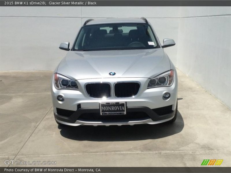 Glacier Silver Metallic / Black 2015 BMW X1 sDrive28i
