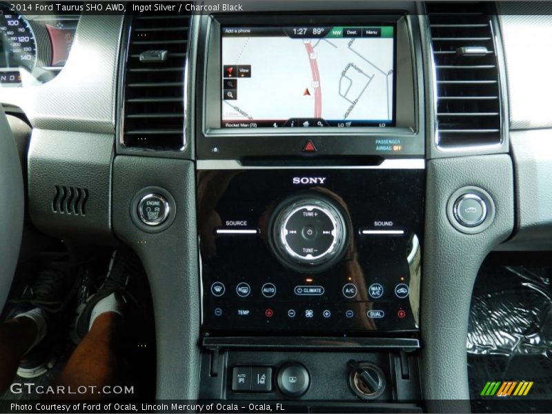 Ingot Silver / Charcoal Black 2014 Ford Taurus SHO AWD