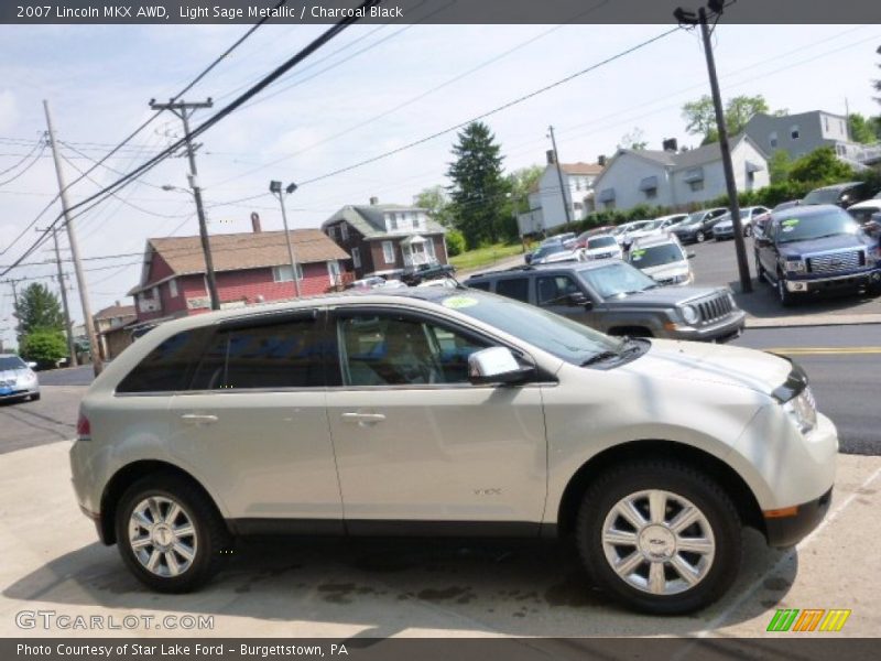 Light Sage Metallic / Charcoal Black 2007 Lincoln MKX AWD