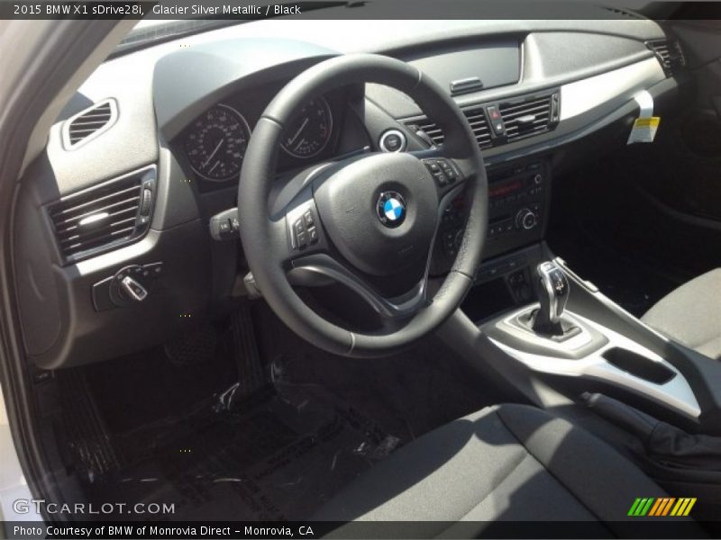 Glacier Silver Metallic / Black 2015 BMW X1 sDrive28i