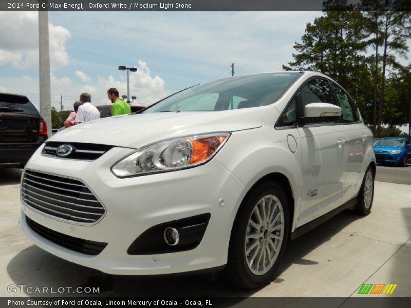 Oxford White / Medium Light Stone 2014 Ford C-Max Energi