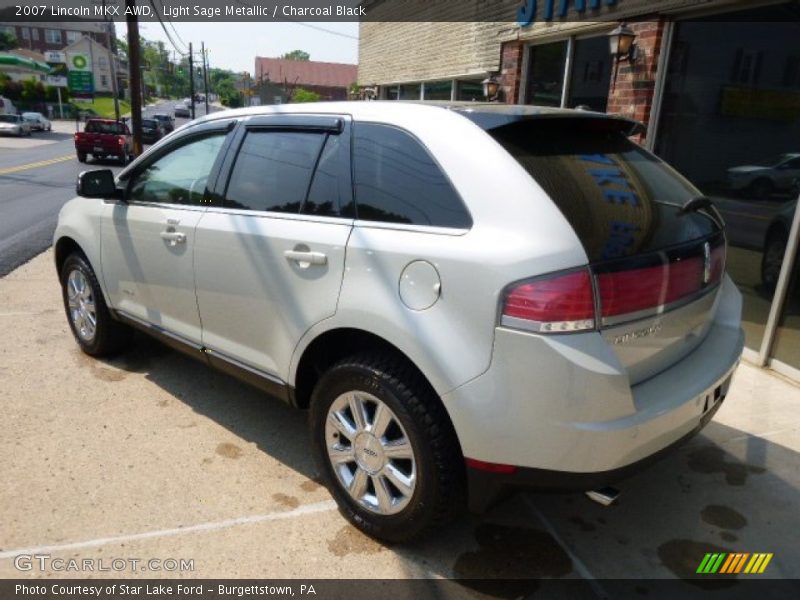 Light Sage Metallic / Charcoal Black 2007 Lincoln MKX AWD