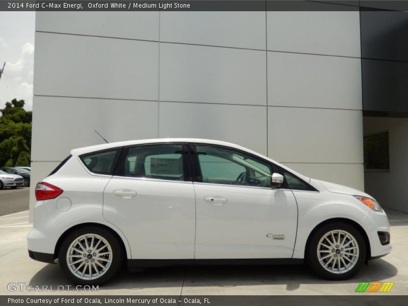 Oxford White / Medium Light Stone 2014 Ford C-Max Energi