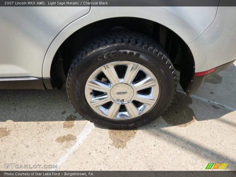 Light Sage Metallic / Charcoal Black 2007 Lincoln MKX AWD