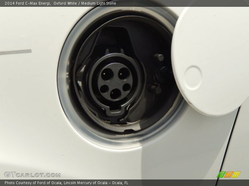 Oxford White / Medium Light Stone 2014 Ford C-Max Energi