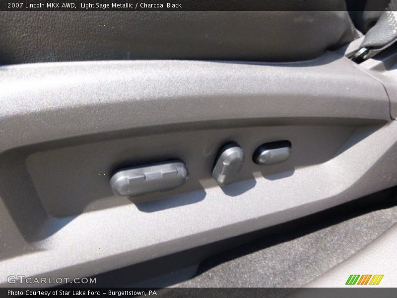 Light Sage Metallic / Charcoal Black 2007 Lincoln MKX AWD