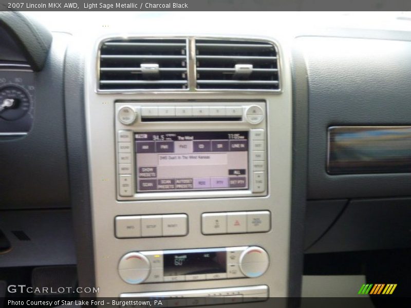 Light Sage Metallic / Charcoal Black 2007 Lincoln MKX AWD
