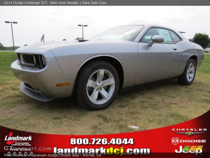 Billet Silver Metallic / Dark Slate Gray 2014 Dodge Challenger SXT