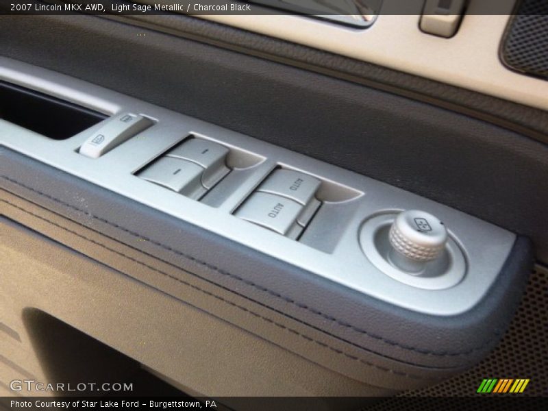 Light Sage Metallic / Charcoal Black 2007 Lincoln MKX AWD