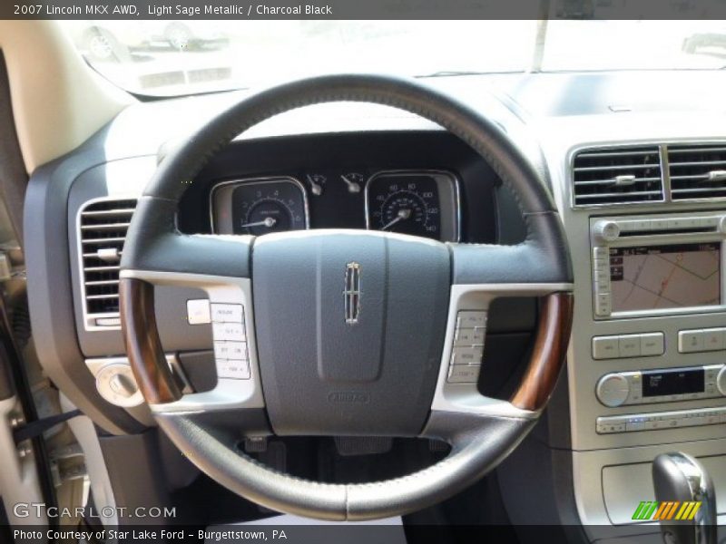 Light Sage Metallic / Charcoal Black 2007 Lincoln MKX AWD