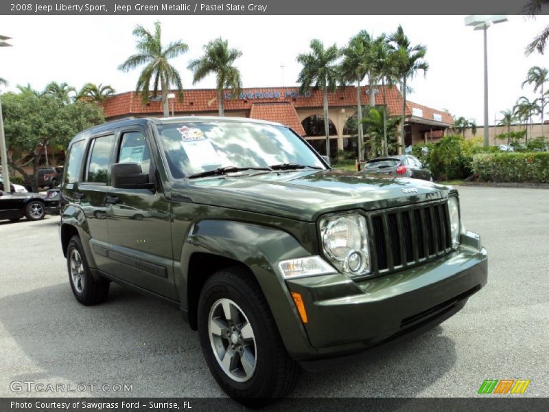 Jeep Green Metallic / Pastel Slate Gray 2008 Jeep Liberty Sport
