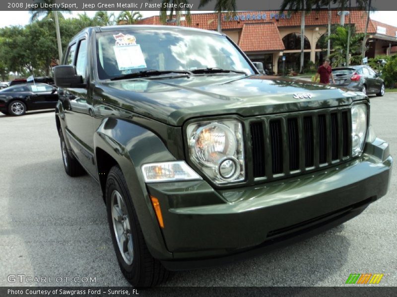 Jeep Green Metallic / Pastel Slate Gray 2008 Jeep Liberty Sport