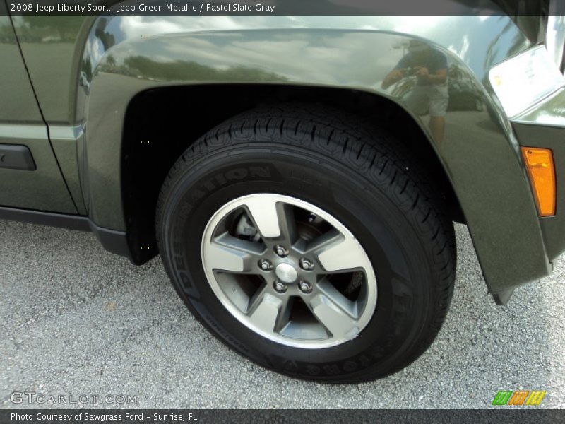 Jeep Green Metallic / Pastel Slate Gray 2008 Jeep Liberty Sport