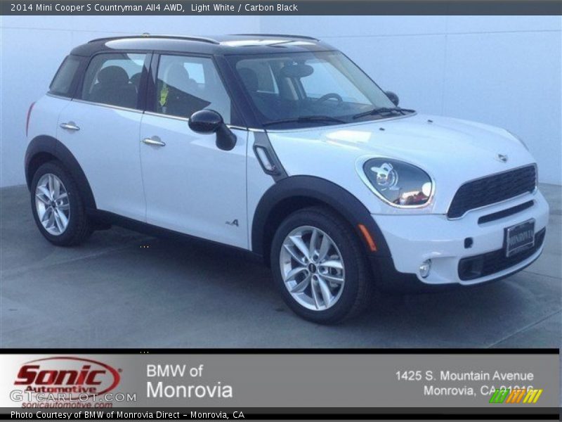Light White / Carbon Black 2014 Mini Cooper S Countryman All4 AWD