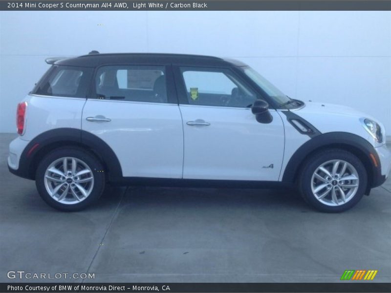 Light White / Carbon Black 2014 Mini Cooper S Countryman All4 AWD