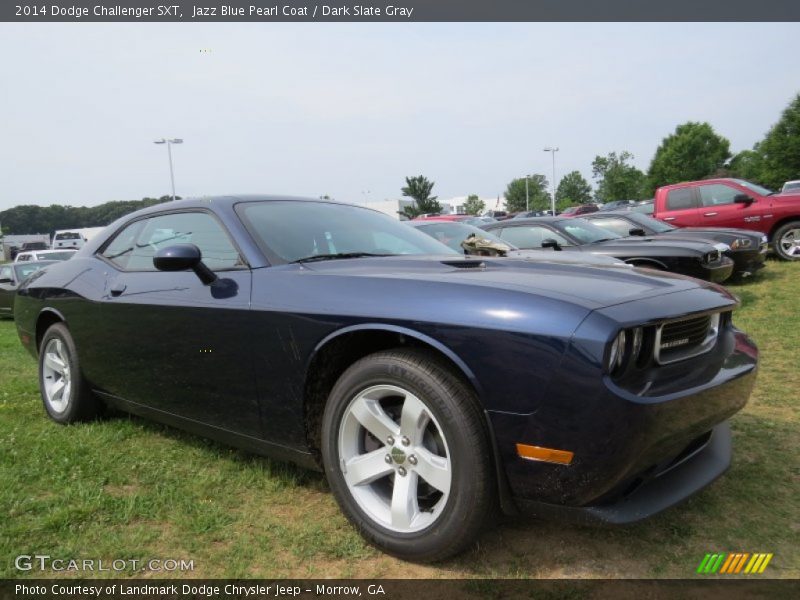 Jazz Blue Pearl Coat / Dark Slate Gray 2014 Dodge Challenger SXT