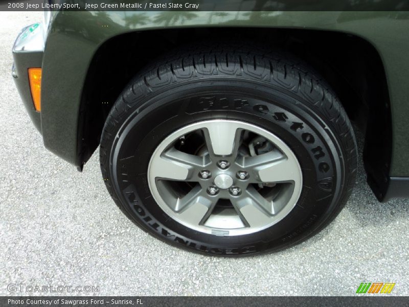 Jeep Green Metallic / Pastel Slate Gray 2008 Jeep Liberty Sport