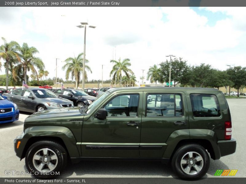 Jeep Green Metallic / Pastel Slate Gray 2008 Jeep Liberty Sport