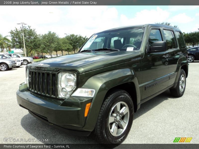 Jeep Green Metallic / Pastel Slate Gray 2008 Jeep Liberty Sport