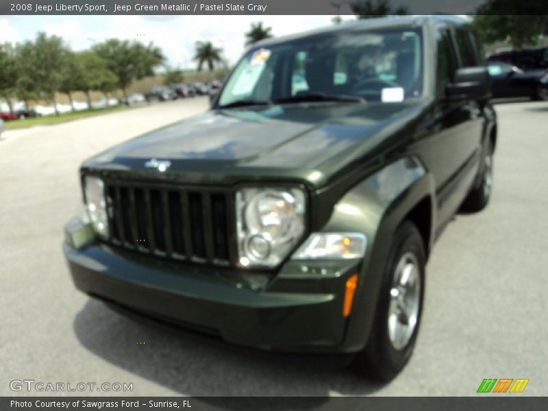 Jeep Green Metallic / Pastel Slate Gray 2008 Jeep Liberty Sport