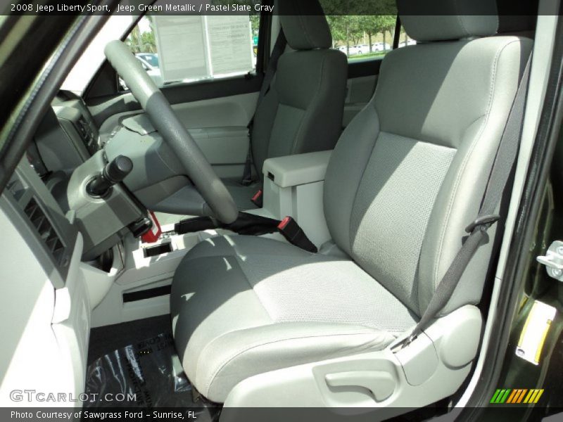 Jeep Green Metallic / Pastel Slate Gray 2008 Jeep Liberty Sport