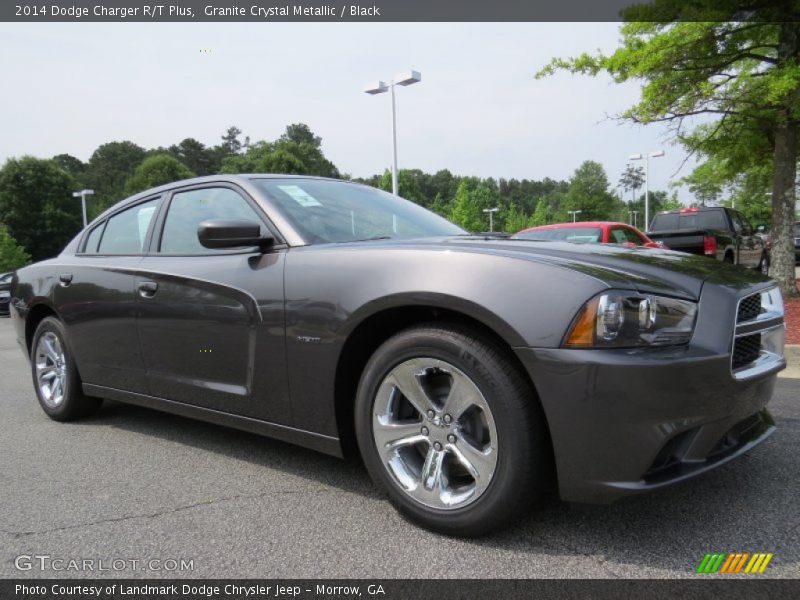 Granite Crystal Metallic / Black 2014 Dodge Charger R/T Plus