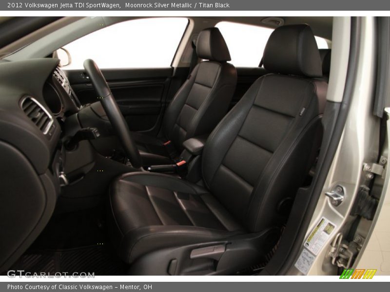 Moonrock Silver Metallic / Titan Black 2012 Volkswagen Jetta TDI SportWagen