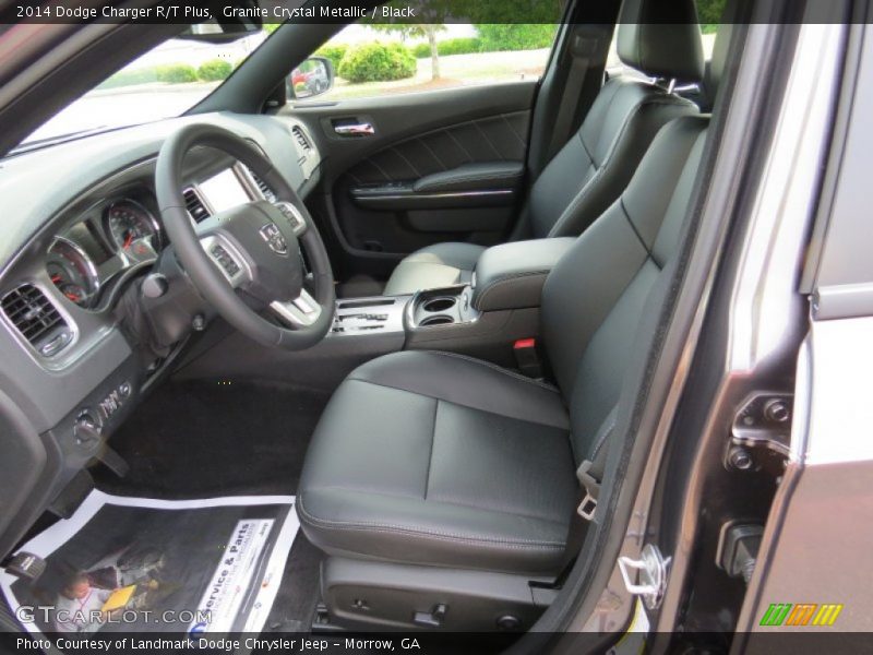 Granite Crystal Metallic / Black 2014 Dodge Charger R/T Plus