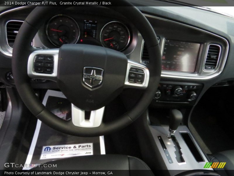 Granite Crystal Metallic / Black 2014 Dodge Charger R/T Plus