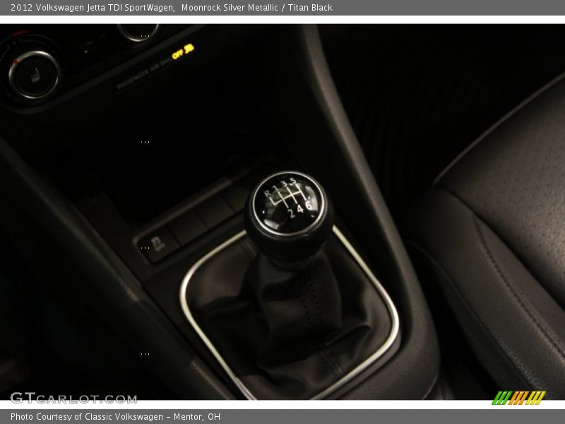 Moonrock Silver Metallic / Titan Black 2012 Volkswagen Jetta TDI SportWagen