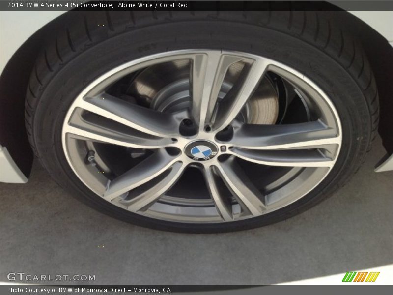 Alpine White / Coral Red 2014 BMW 4 Series 435i Convertible