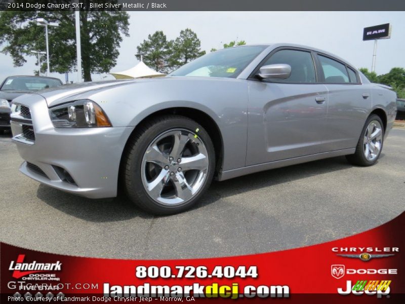 Billet Silver Metallic / Black 2014 Dodge Charger SXT