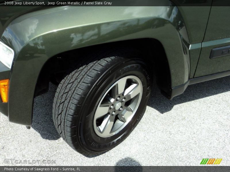 Jeep Green Metallic / Pastel Slate Gray 2008 Jeep Liberty Sport