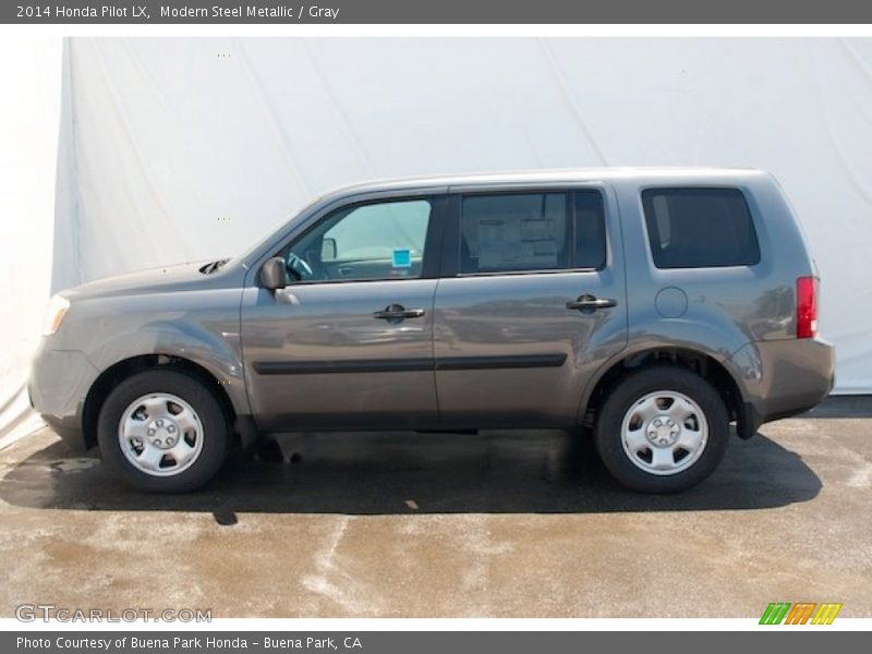 Modern Steel Metallic / Gray 2014 Honda Pilot LX