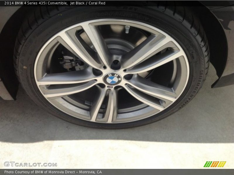 Jet Black / Coral Red 2014 BMW 4 Series 435i Convertible
