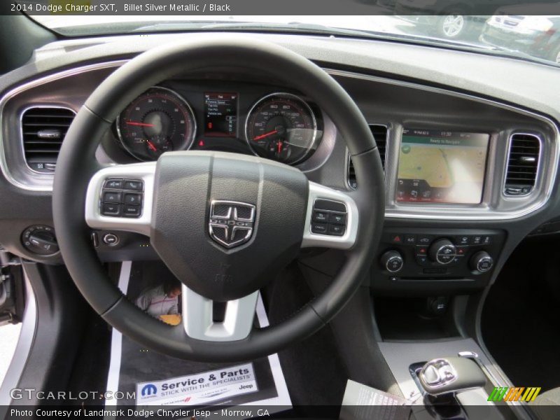Billet Silver Metallic / Black 2014 Dodge Charger SXT
