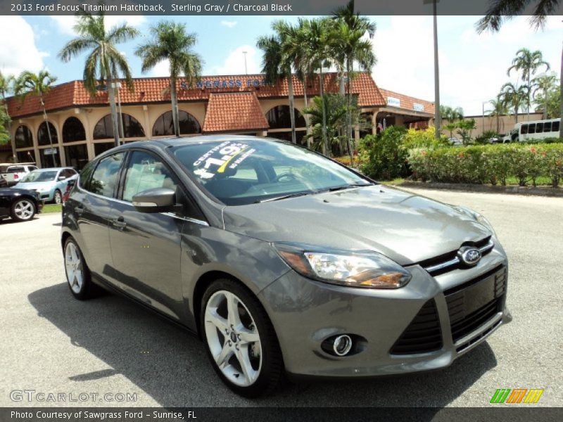 Sterling Gray / Charcoal Black 2013 Ford Focus Titanium Hatchback