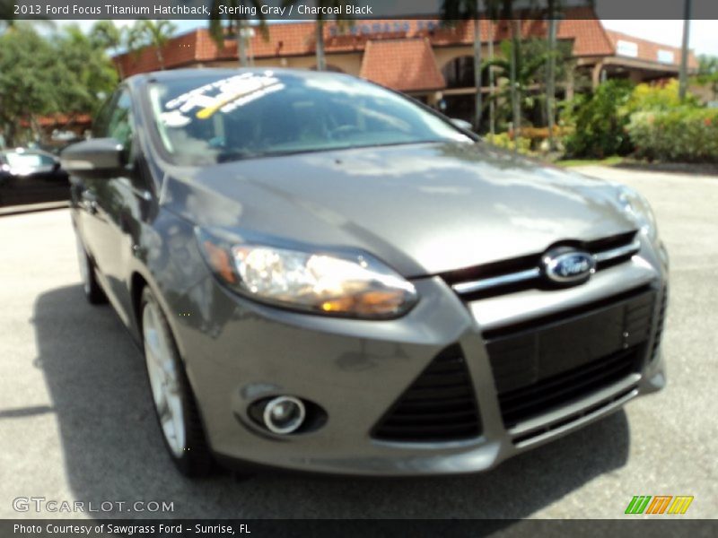 Sterling Gray / Charcoal Black 2013 Ford Focus Titanium Hatchback