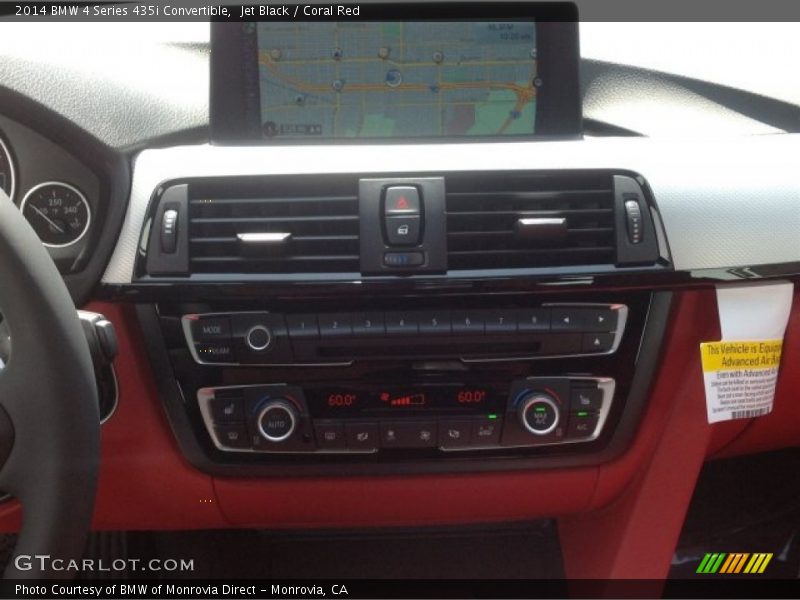 Jet Black / Coral Red 2014 BMW 4 Series 435i Convertible