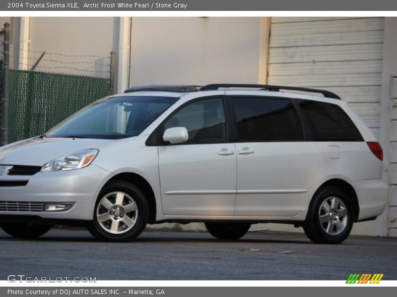 Arctic Frost White Pearl / Stone Gray 2004 Toyota Sienna XLE