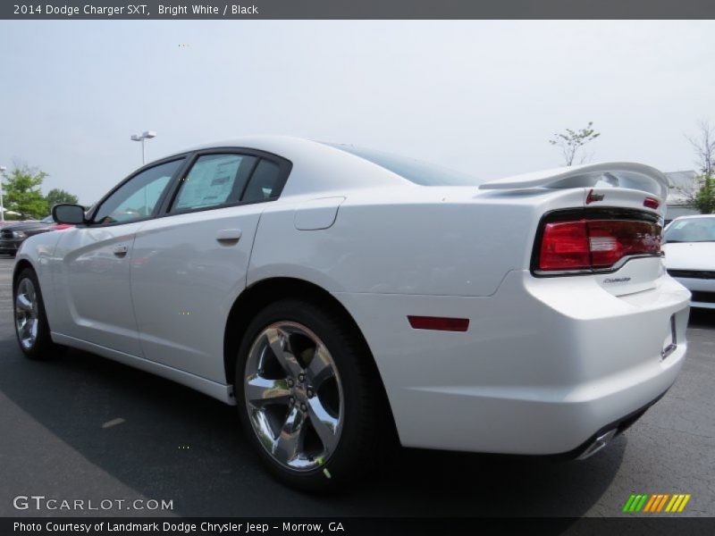 Bright White / Black 2014 Dodge Charger SXT